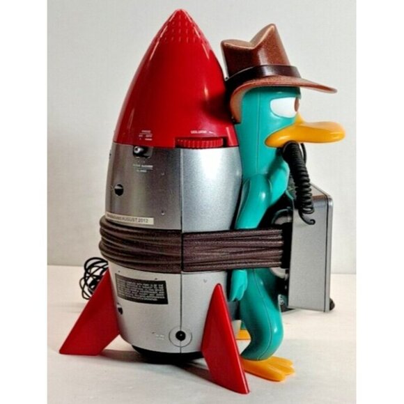 Disney Perry The Platypus Alarm Clock Radio Kids  Phineas And Ferb Rare - Picture 3 of 8